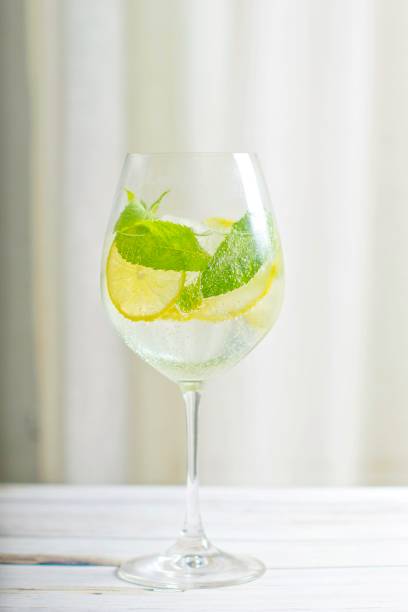 Mojito cocktail on a white background