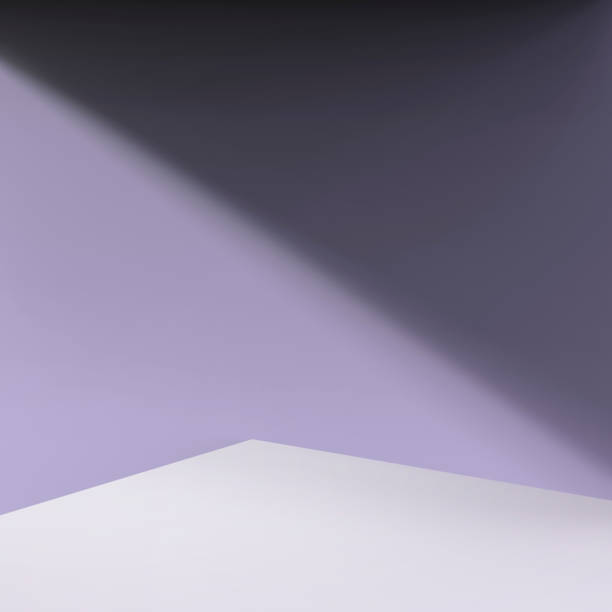 istock purple wall with white bottom 3D background 1279076075