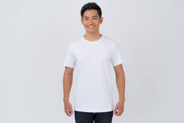 istock Young man in White t-shirt 1279078133