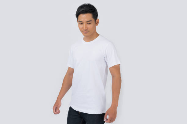 istock T-shirt design, Young man in White t-shirt 1279078151