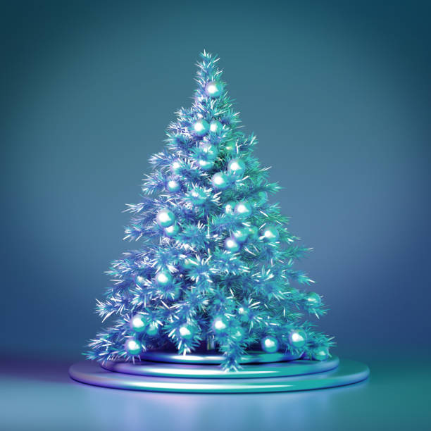 istock Beautiful luxury New Year Christmas holiday background. 3d illustration, 3d rendering. 3d illustration, 3d rendering 1279079946
