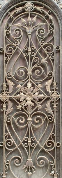 istock ancient lattice on the door 1279085243