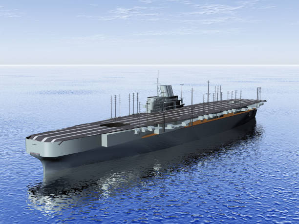 istock the  aircraft carrier on the sea 1279086559