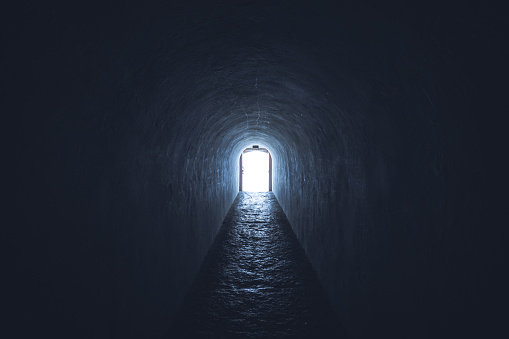 afterlife concept light at the end of the tunnel god
