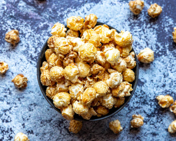 istock Bowl of Caramel Popcorn 1279091346
