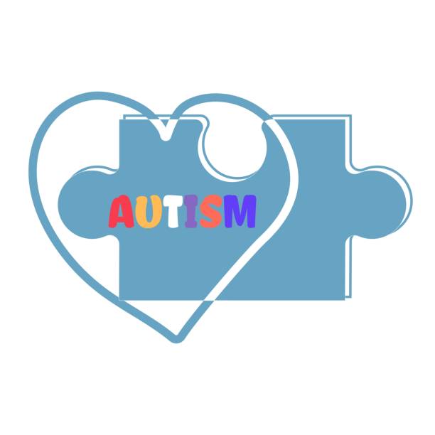 istock Autism symbol, logo or icon in puzzle shape, colorful isolated on white background. Autism awareness, tolerance concept. 1279092796