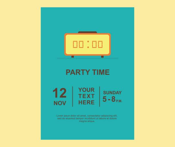 party time poster designs about party time posters partytime stock illustrations