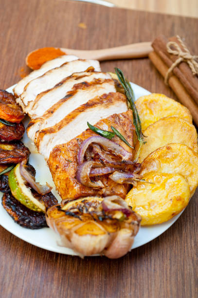 istock roasted grilled BBQ chicken breast with herbs and spices 1279096267