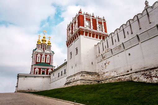 The Walls Of Novodevichy Convent In Moscow, Russia
