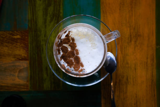istock Coffee with granola served on the cafe 1279099031