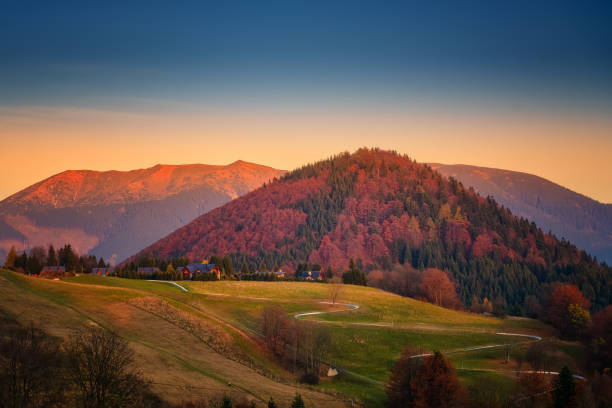 istock beautiful landscape with valleys, mountains in morning 1279106970