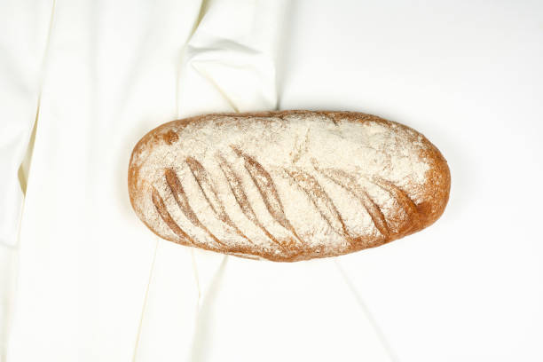 crunchy homemade bread - gourmet pastry bread horizontal imagens e fotografias de stock