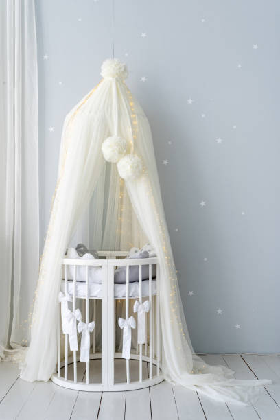 istock Kids room with light interior design in apartment 1279108354