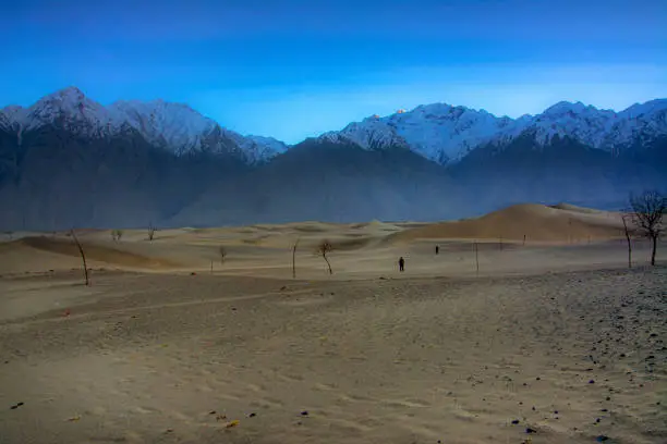 cold desert of katpana in skardu northern areas of gilgit baltistan Pakistan