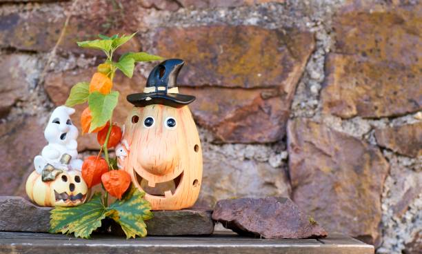 istock a Shiny halloween pumpkins made of ceramic. 1279112772