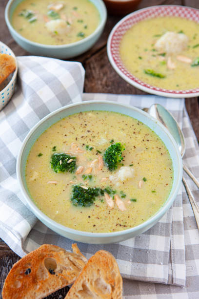 istock Hearty broccoli, cauliflower soup 1279114051