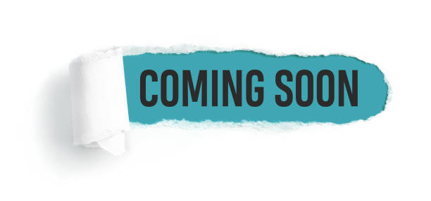 Hole in white paper with torns edges - Coming soon
