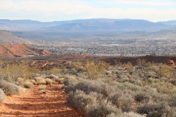 istock Mojave desert looking down into Pine Valley near St George, Utah 1279120691