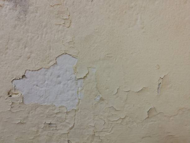 istock Full frame shot of peeling paint on the wall 1279120749