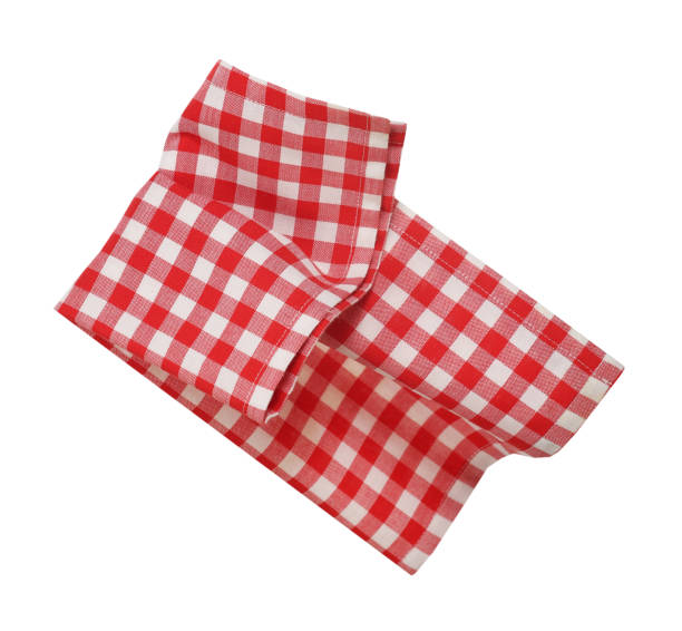 istock Picnic checkered towel isolated.Dish cloth.Gingham napkin.Checked kitchen  tablecloth. 1279120811