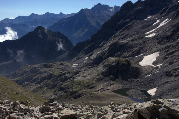 istock Mountain landscape with glaciers and clouds. 1279120964