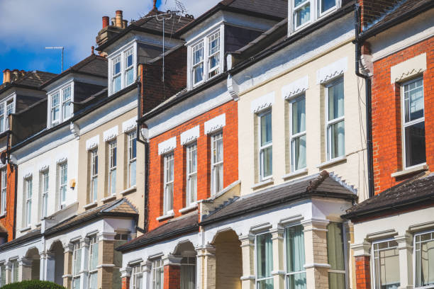 istock English terraced houses featuring dormer windows in loft conversion in Crouch End, London 1279122618
