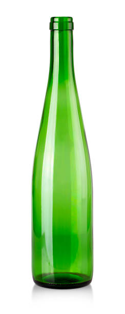 istock Green Empty bottle for wine isolated on white background 1279126330