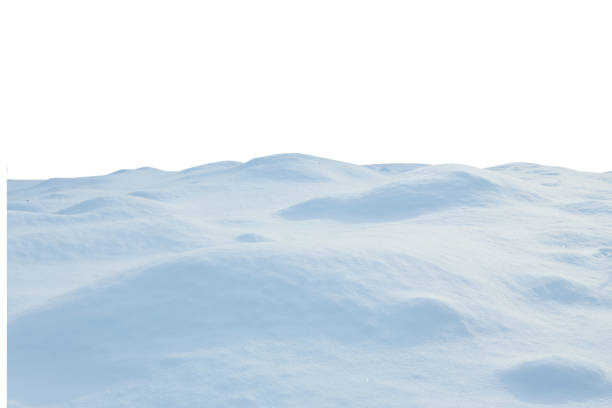 istock A large beautiful snowdrift isolated on white background.Winter snow  background. A big snow drift 1279128978