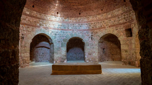 mor gabriel deyrulumur kloster ist das älteste erhaltene syrisch-orthodoxe kloster, türkei - midyat stock-fotos und bilder