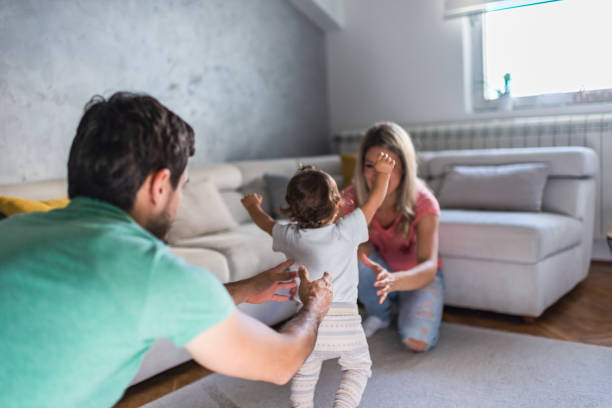 istock First steps of our baby 1279132849