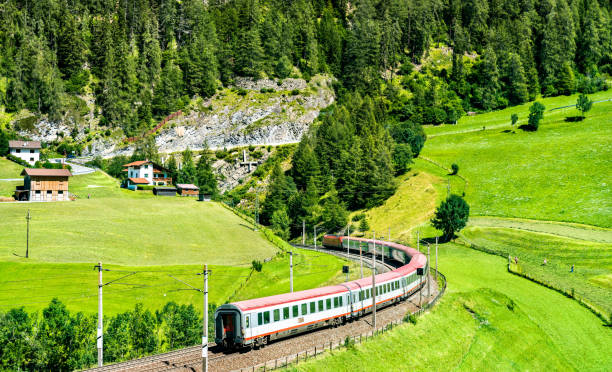 istock Passenger train at the Brenner Railway in Austria 1279133344
