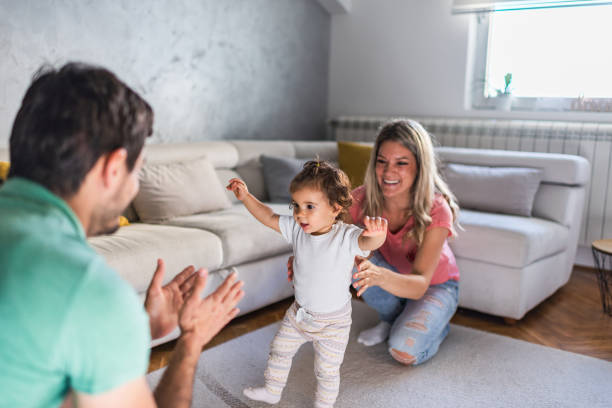 istock First steps of our baby 1279133471