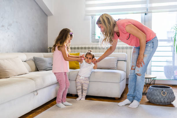 istock First steps of baby 1279134456