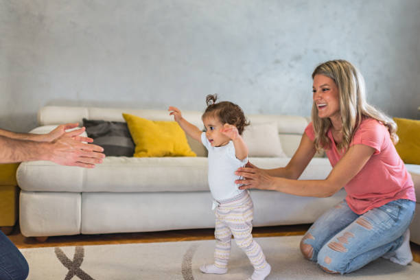 istock First steps of our baby 1279134499