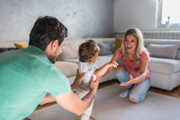 istock First steps of our baby 1279135145