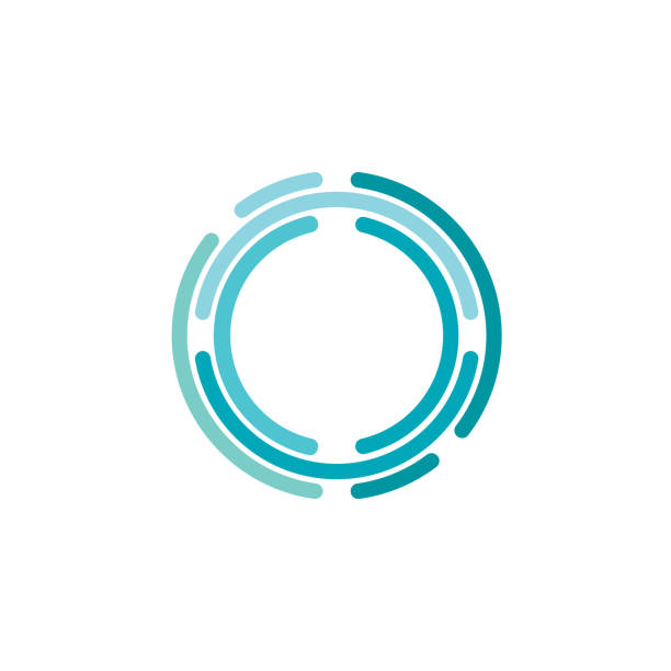 Vortex Circle logo abstract circle shape - spiral motion twirl twist curve rotation spin Vortex Circle logo abstract circle shape - spiral motion twirl twist curve rotation spin whirlpool radial warp geometric shape for businesses - spinning circle circle logo stock illustrations