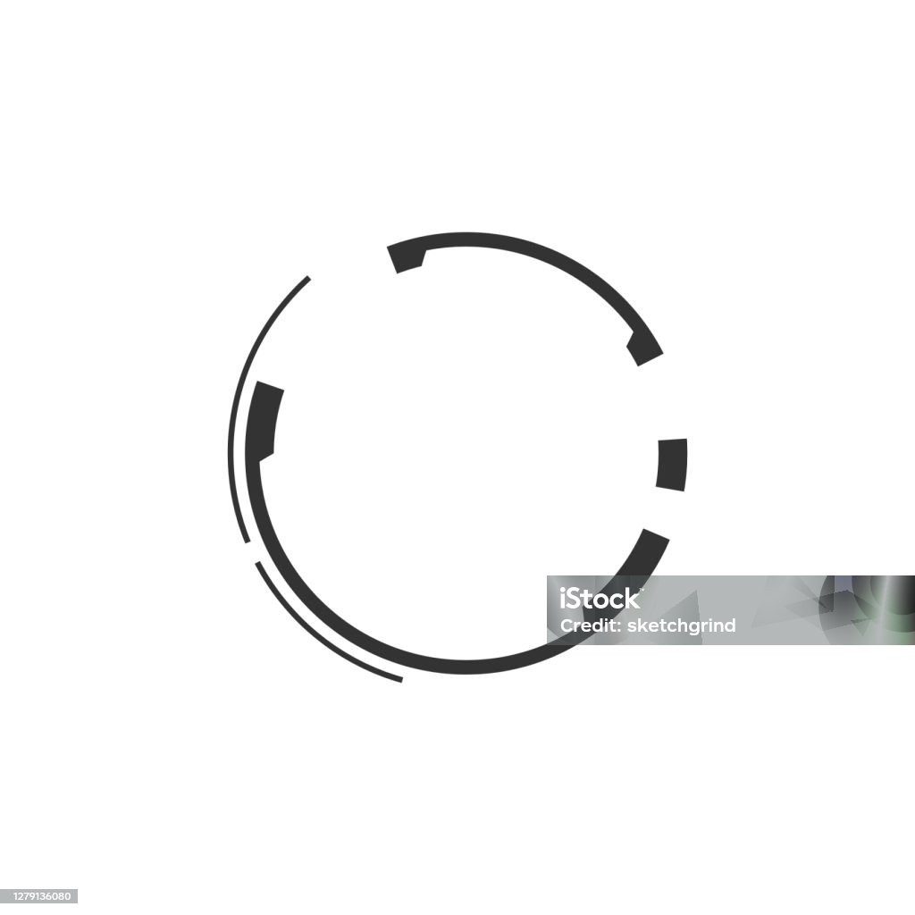 Tech Ring Logo Circular Vortex Sphere Rounded Technology Abstract Stock ...