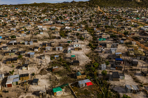 Shot of a township in South Africa