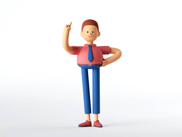 istock 3d render, successful businessman, professional manager cartoon character. Smart advice concept. Business clip art isolated on white background 1279138363
