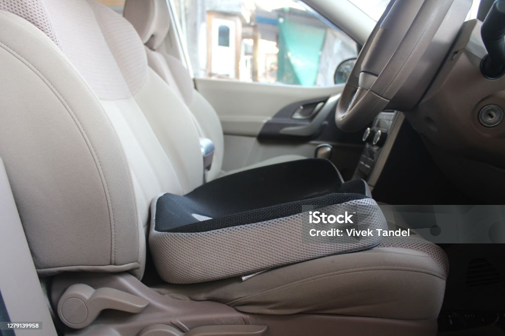 Coccyx Memory Foam Seat Cushion Stock Photo - Download Image Now - Cushion,  Car, Backache - iStock