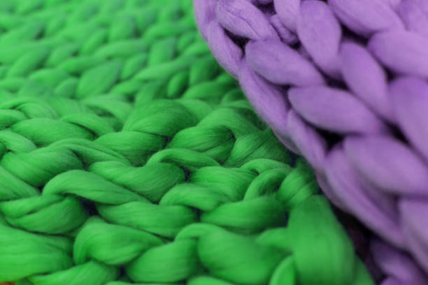 istock Merino wool handmade knitted large blanket 1279141613
