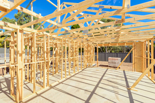 istock Pallets with bricks delivered to the house construction site 1279148064