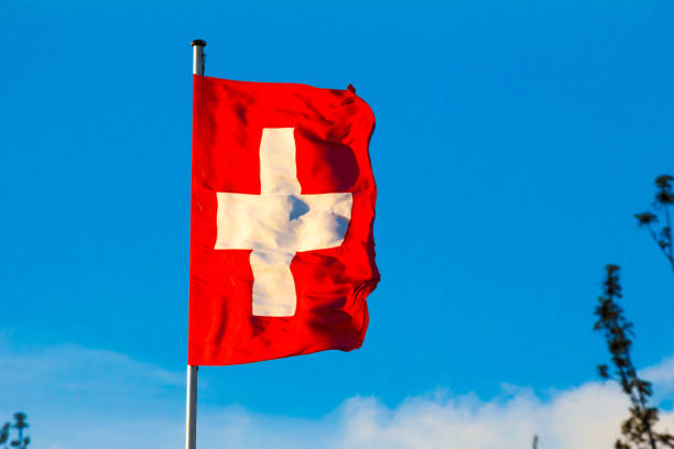 istock Switzerland national flag 1279148730