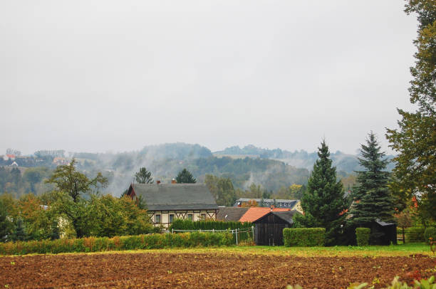 istock Autumn fields, forests and hills in Saxon Switzerland. 1279148733
