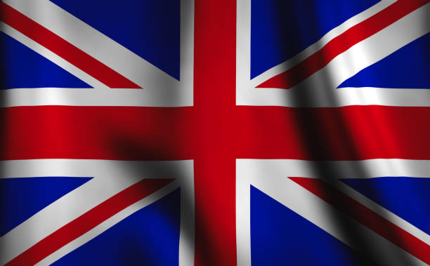 istock 3D rendering of the waving flag England 1279152548