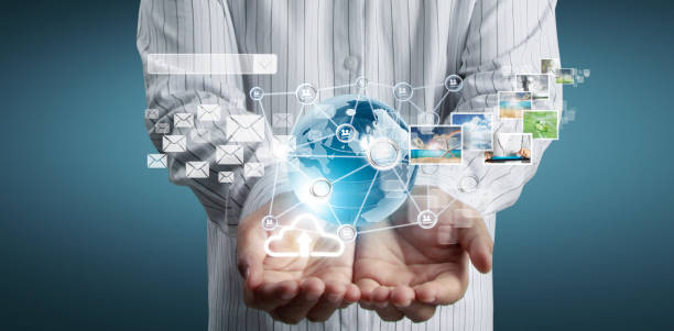 istock Technology business in the hands 1279153142