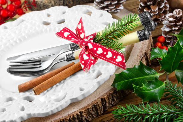 istock Winter and Autumn Eating Table Decoration 1279159349