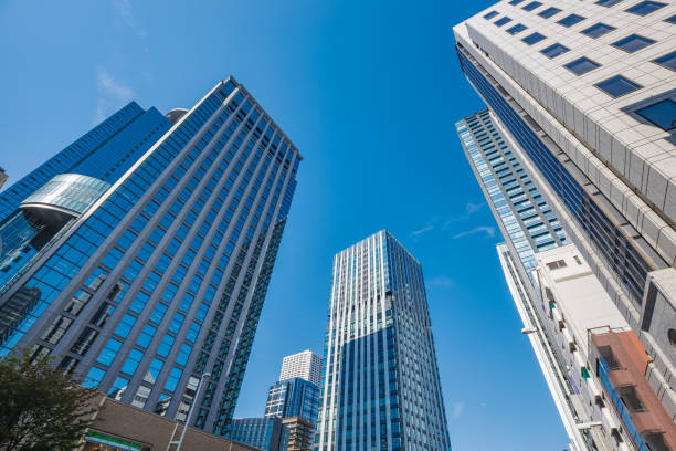 istock Shinjuku buildings and blue sky 1279160983
