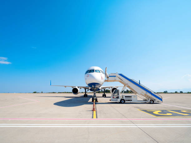 istock Airplane parked at the airport 1279167366