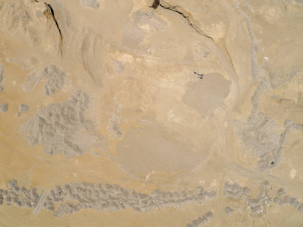 istock Aerial view over dumpster in the Peruvian desert. 1279174580